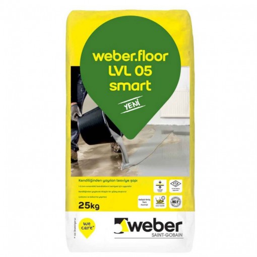 Weber Floor Lvl 05 Smart Kendinden Yayılan Şap 25 kg