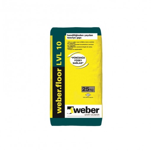 Weber Floor Lvl 10 Premium Kendinden Yayılan Şap 25 kg